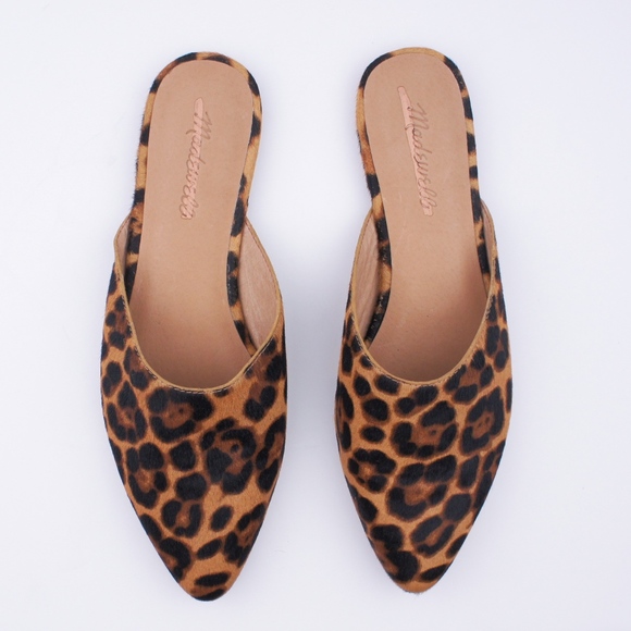 New MADEWELL The Remi Mule in Leopard Calf Hair - Picture 3 of 4